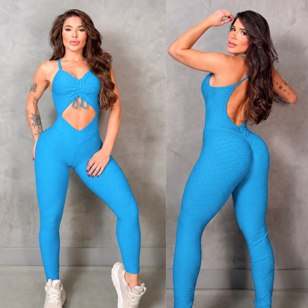 SCRUNCH BOOTY LIGHT BLUE WAVE PAMELA JUMPSUIT