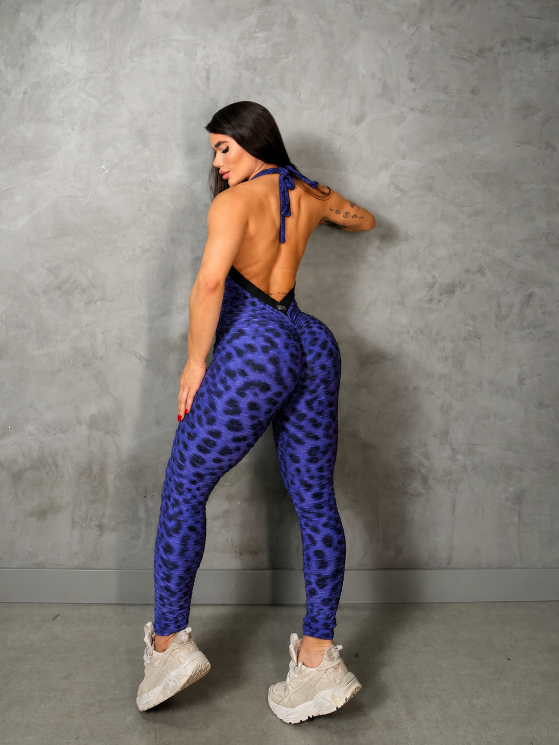 SCRUNCH BOOTY DARK BLUE JANIFER JUMPSUIT