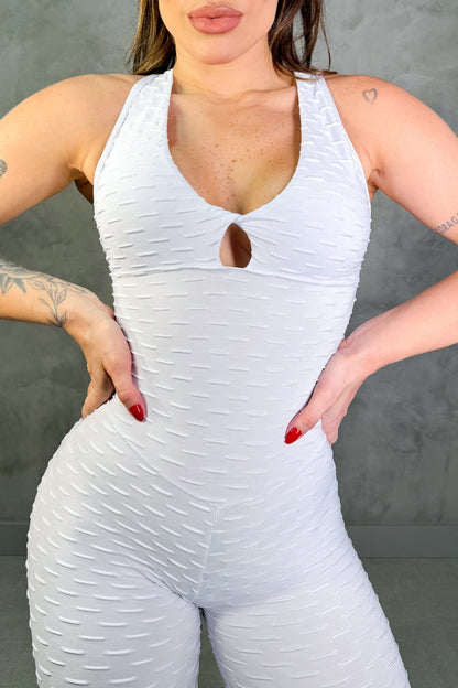 SCRUNCH BOOTY WHITE WAVE RINGS JUMPSUIT, NAO RETURN