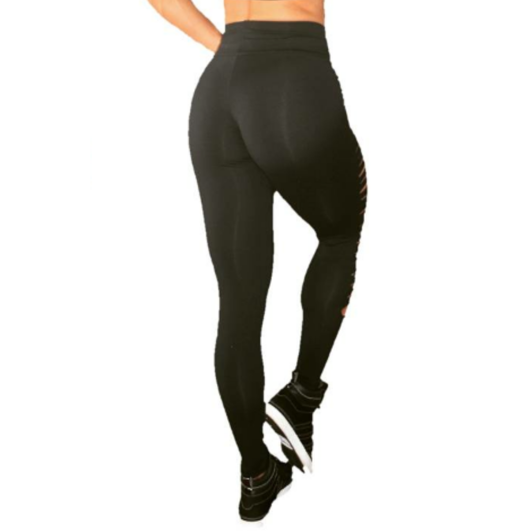 BUTT SCRUNCH RIPPED BLACK LEGGINGS - Iris Fitness home of good quality leggings with really good prices